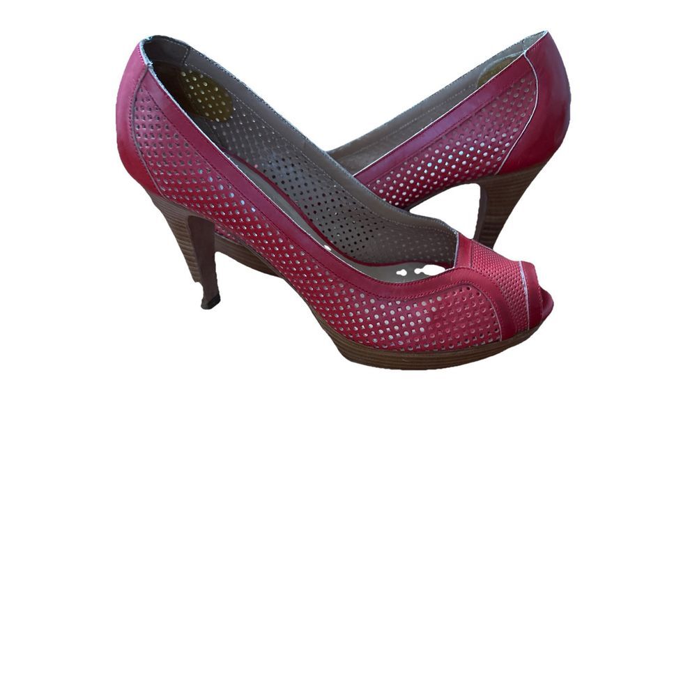 Fratelli Rosetti Red Heels Made In Italy Size 37.5/7.5 US - Picture 2 of 6